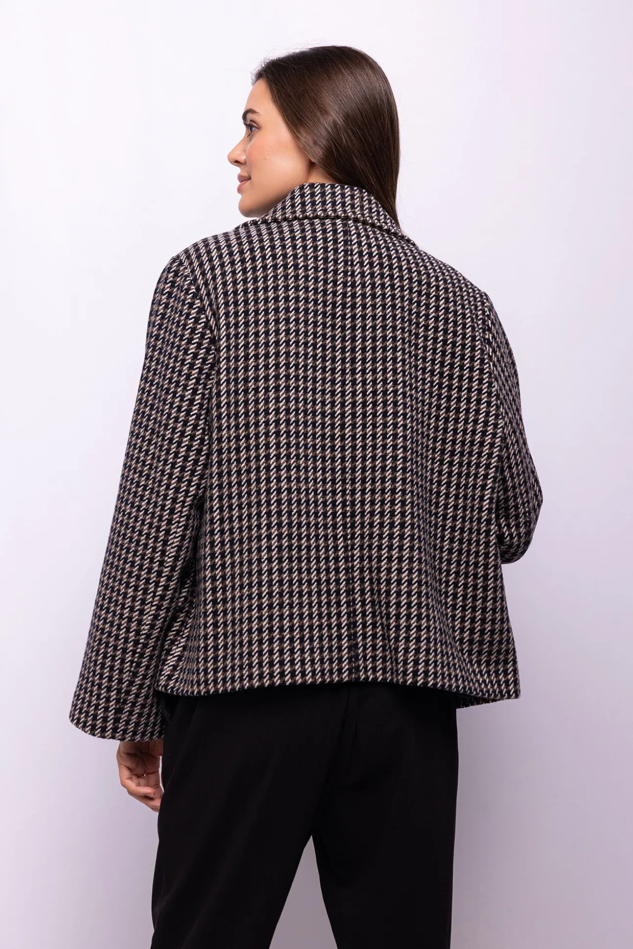 Abrigo tweed cuadros