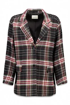 Americana cuadros con tachas