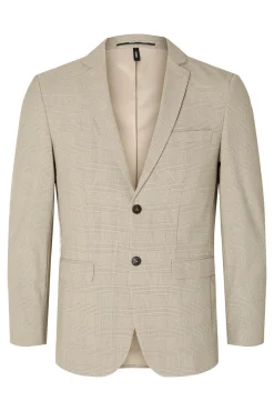 Americana de cuadros Slim Fit confeccionada con materiales reciclados