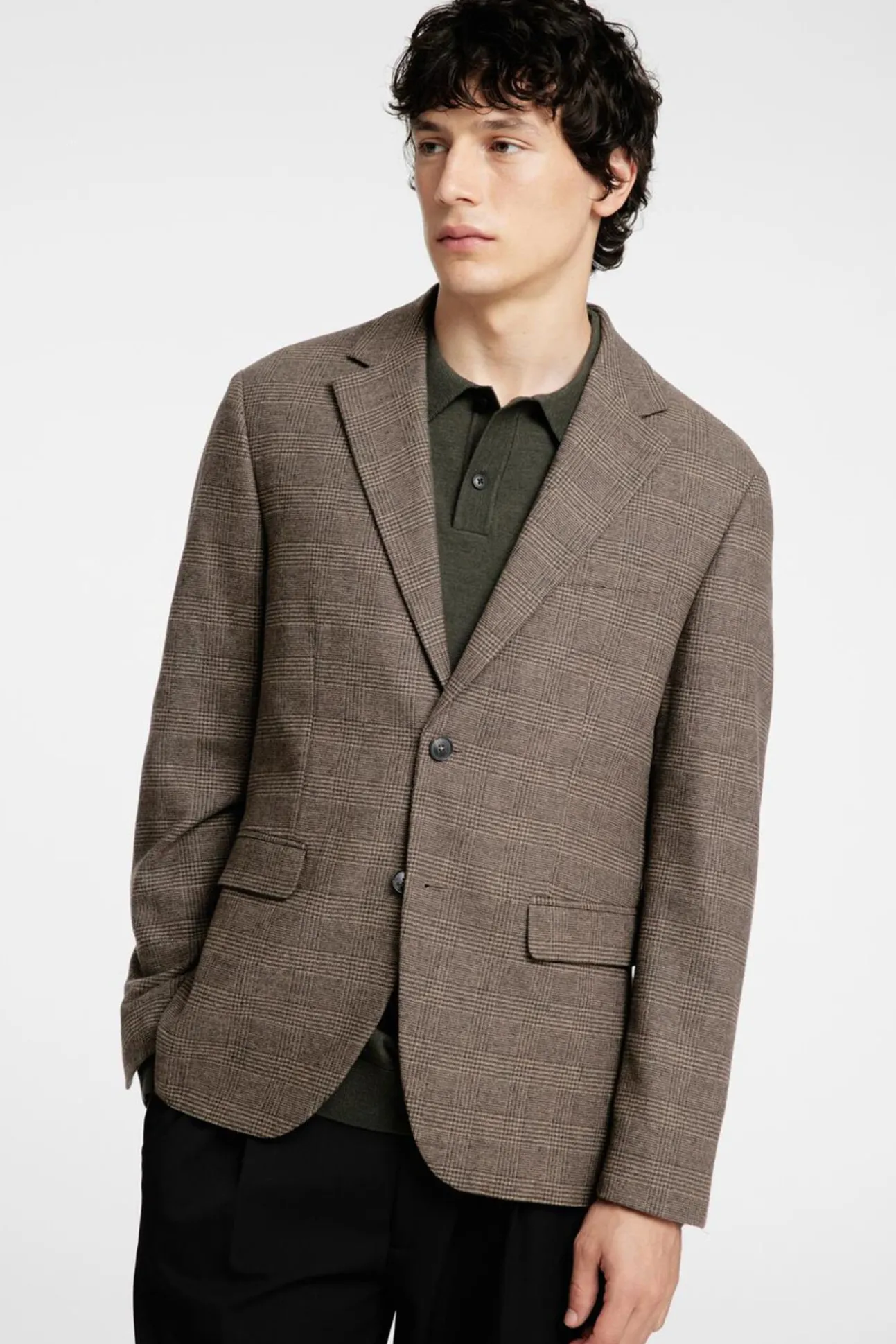 Americana de lana slim fit