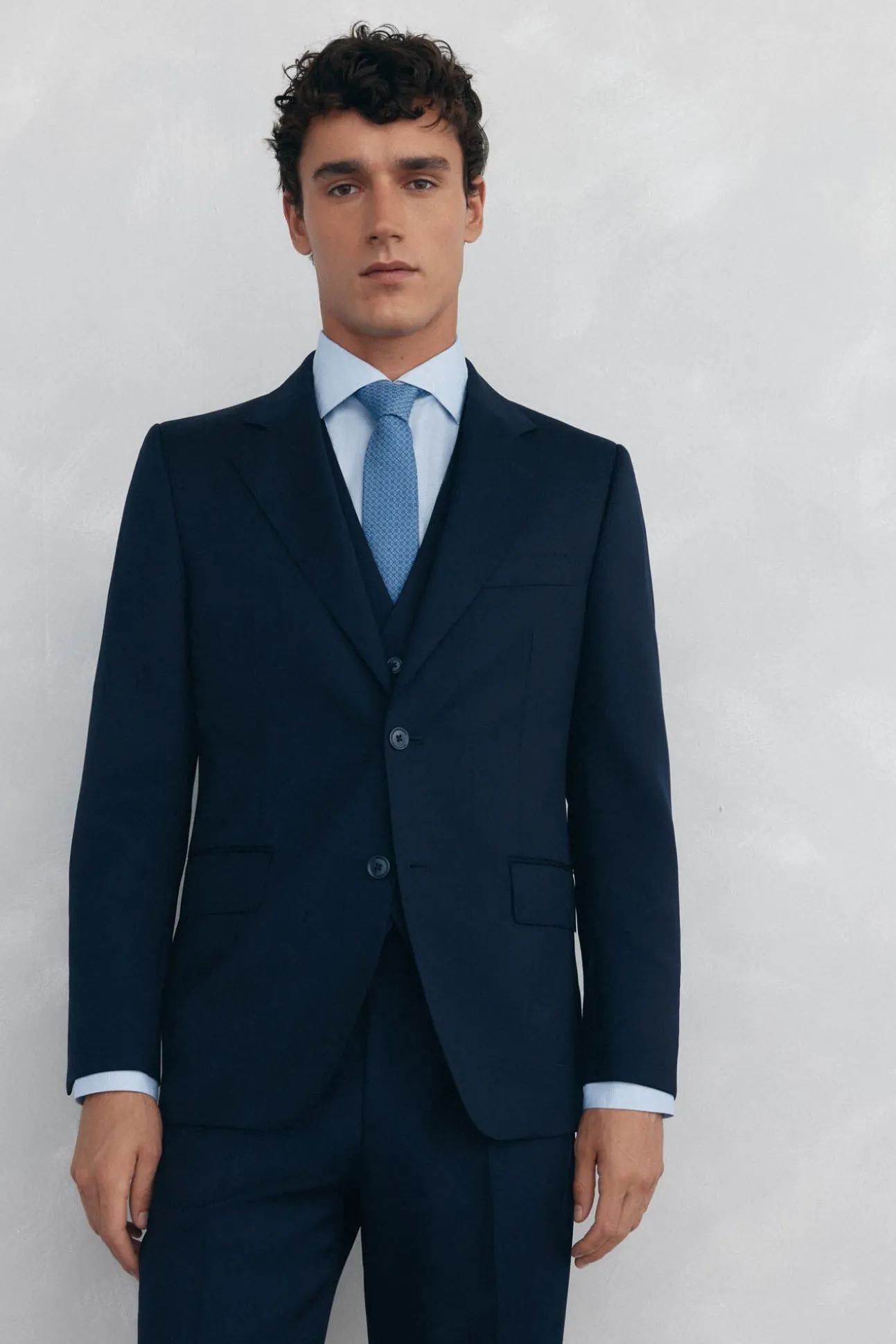 Americana estructura blue back tailored fit