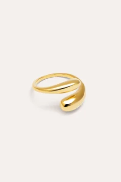 Anillo Abbraccio Baño Oro