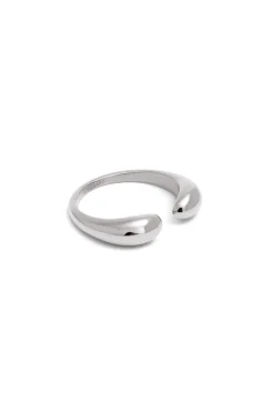 Anillo Doble Gota Acero