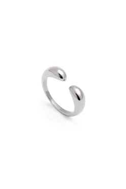 Anillo Doble Gota Acero