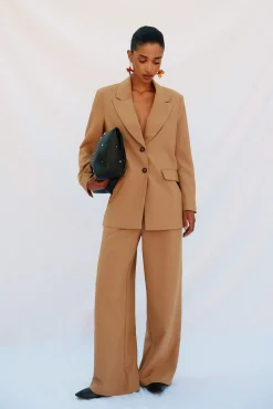 Blazer de cuello solapa