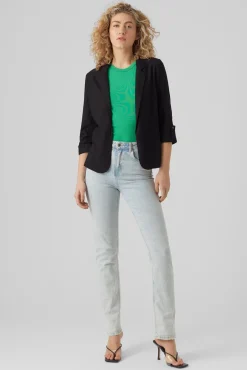 Blazer de mujer abierta con solapa