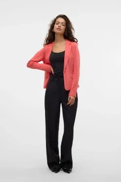 Blazer de mujer manga larga con bolsillos