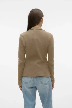 Blazer de mujer manga larga con bolsillos