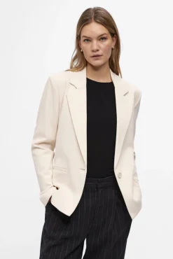 Blazer entallada manga larga