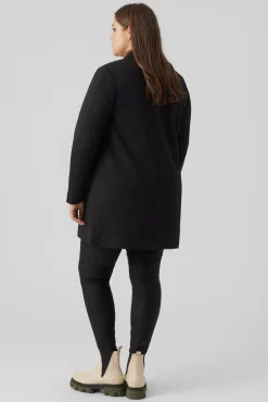 Blazer manga larga con bolsillos talla grande
