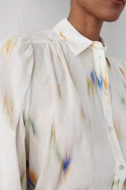 Blusa amplia estampada
