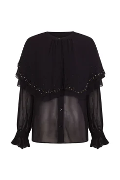 Blusa bordada capa