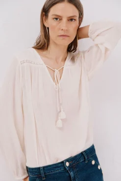 Blusa borlas