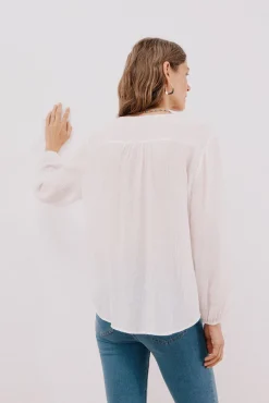 Blusa cuello redondo