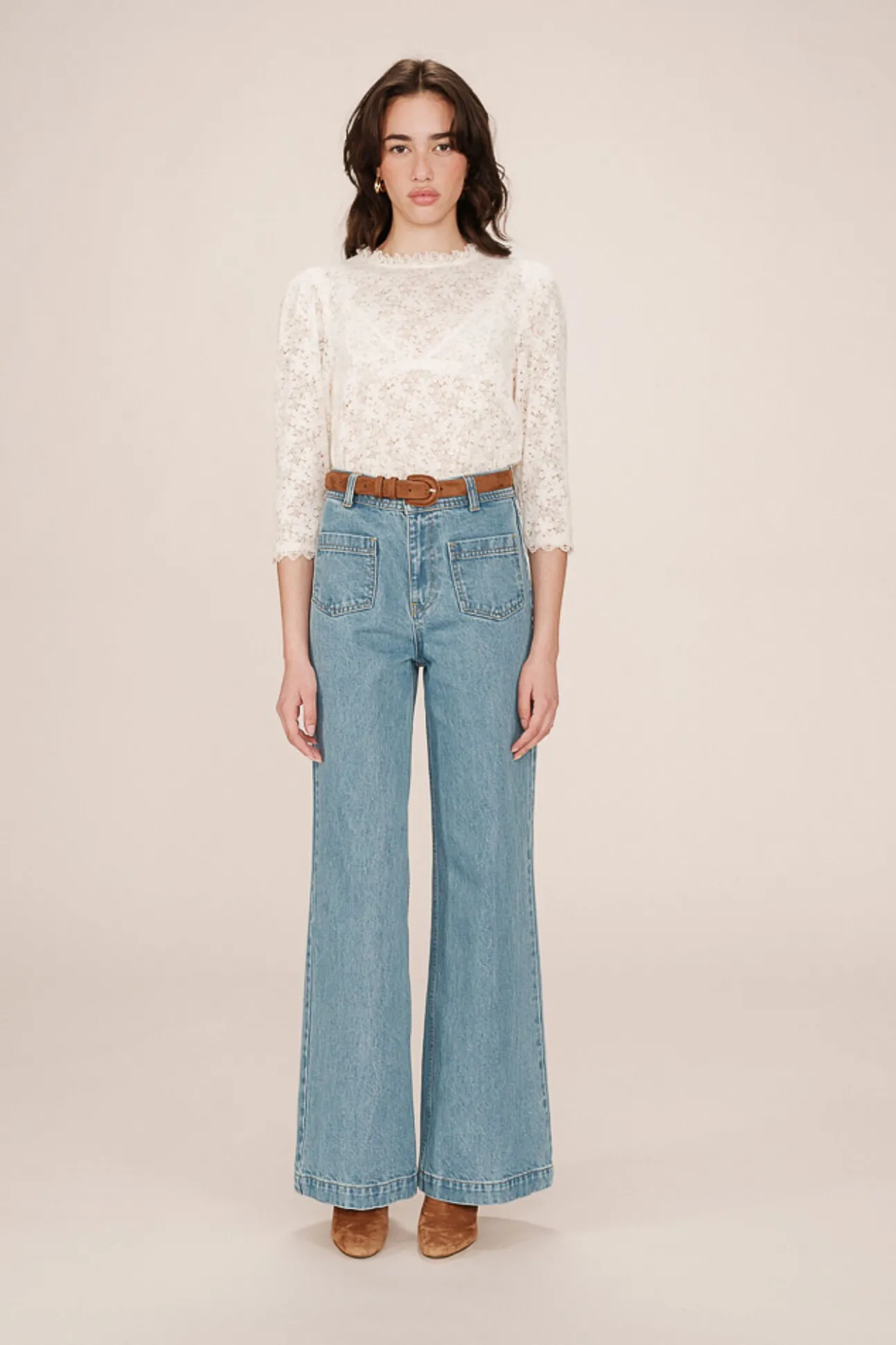 Blusa de encaje