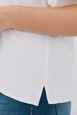 Blusa encaje volantes