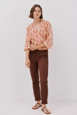 Blusa escote pico