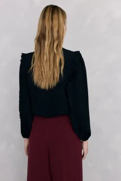 Blusa gasa volantes