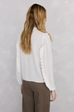 Blusa gasa volantes