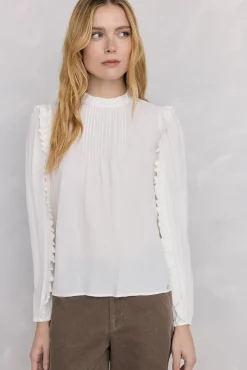 Blusa gasa volantes