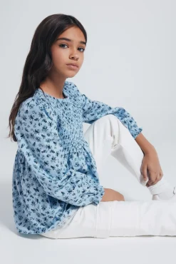 Blusa manga larga niña