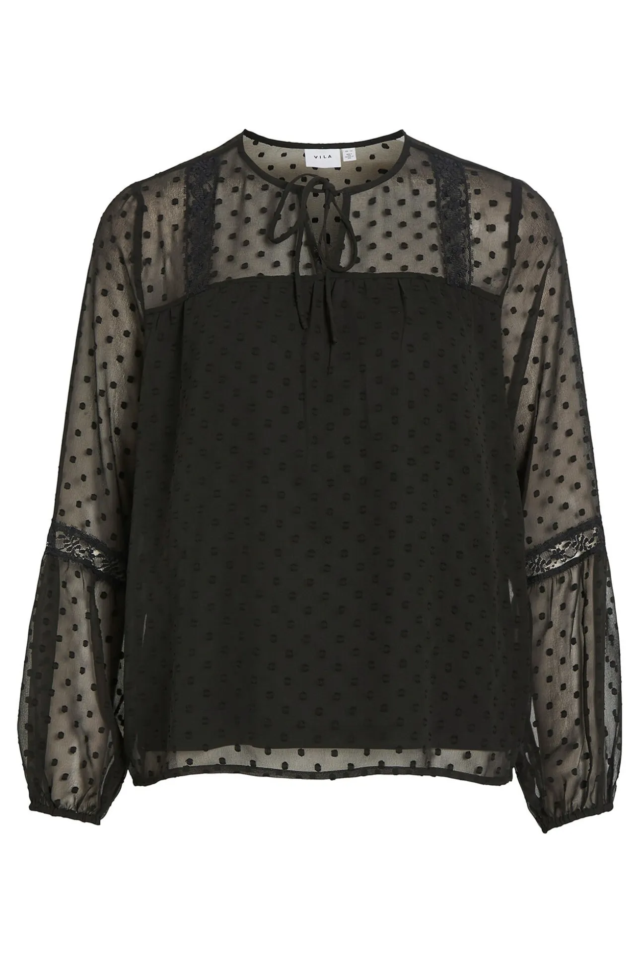 Blusa manga larga plumeti