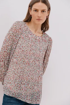 Blusa plisada