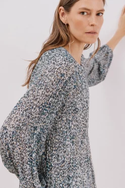 Blusa plisada
