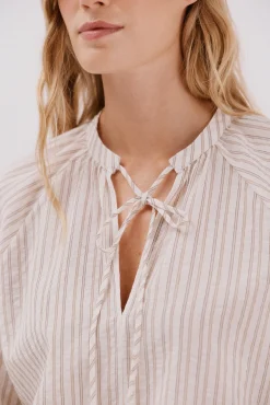 Blusa rayas cordon