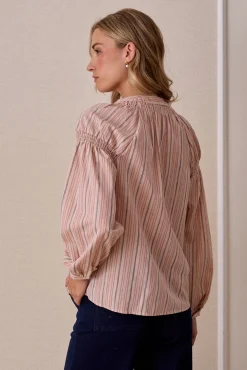 Blusa rayas lurex