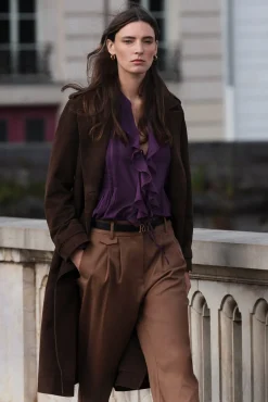 Blusa romántica volante