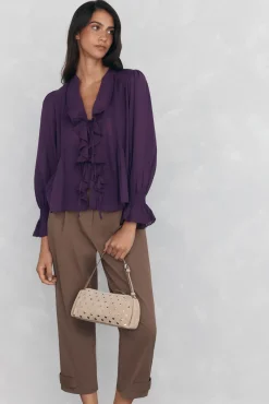 Blusa romántica volante
