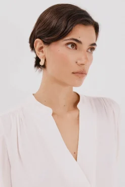 Blusa satinada fluida