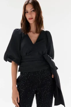 Blusa tafeta lazo