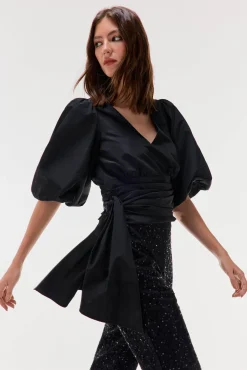 Blusa tafeta lazo