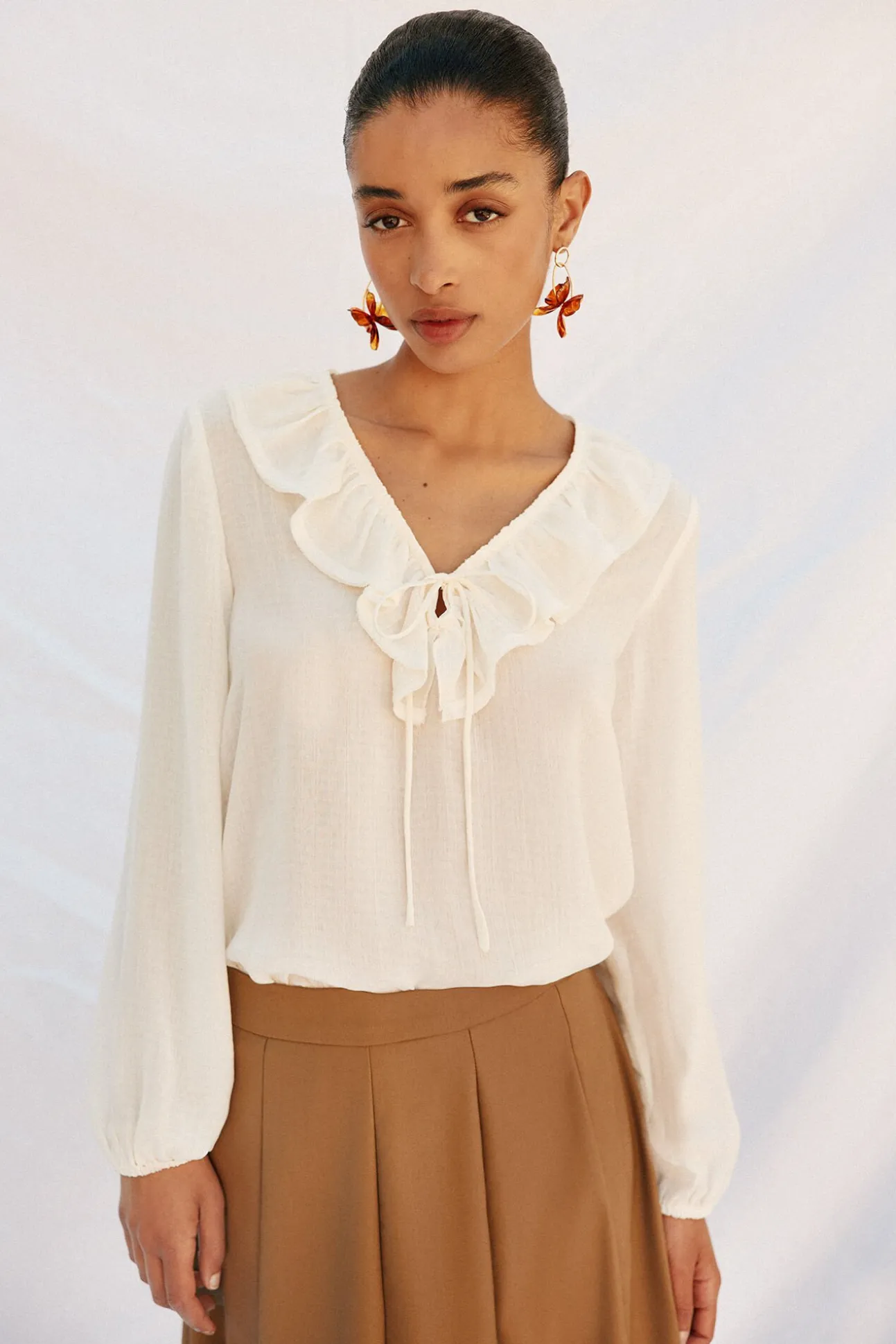 Blusa volantes