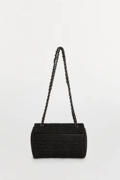 Bolso bandolera acolchado con cadena
