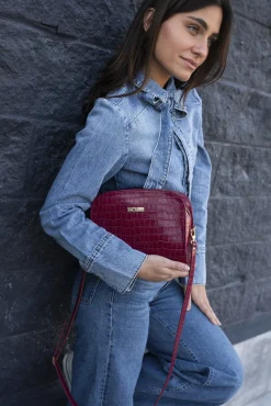 Bolso Casandra piel frambuesa