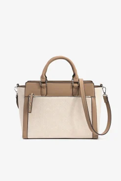 Bolso city efecto gamuza bicolor