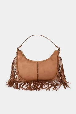 Bolso de flecos de ante