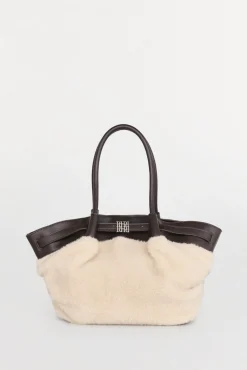 Bolso shopper combinado borreguito