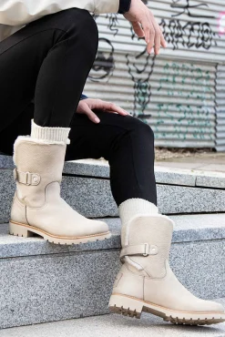 Bota mujer plana