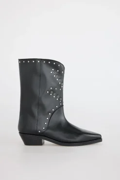 Bota piel tachas