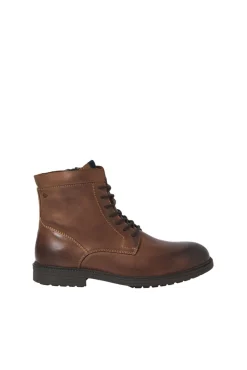 Botas de piel con cordones
