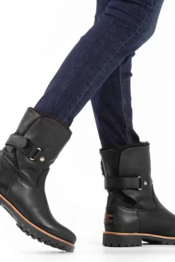 Botas de piel con forro interior de pelo caliente