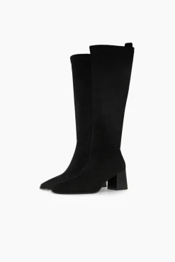 Botas en antelina con tacón