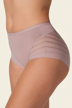 Braga faja clásica con control moderado de abdomen y bandas en tul