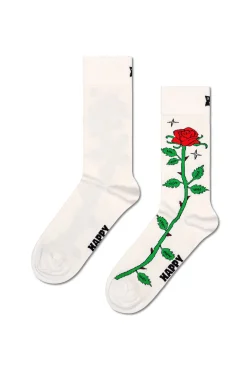 Calcetín con rosa