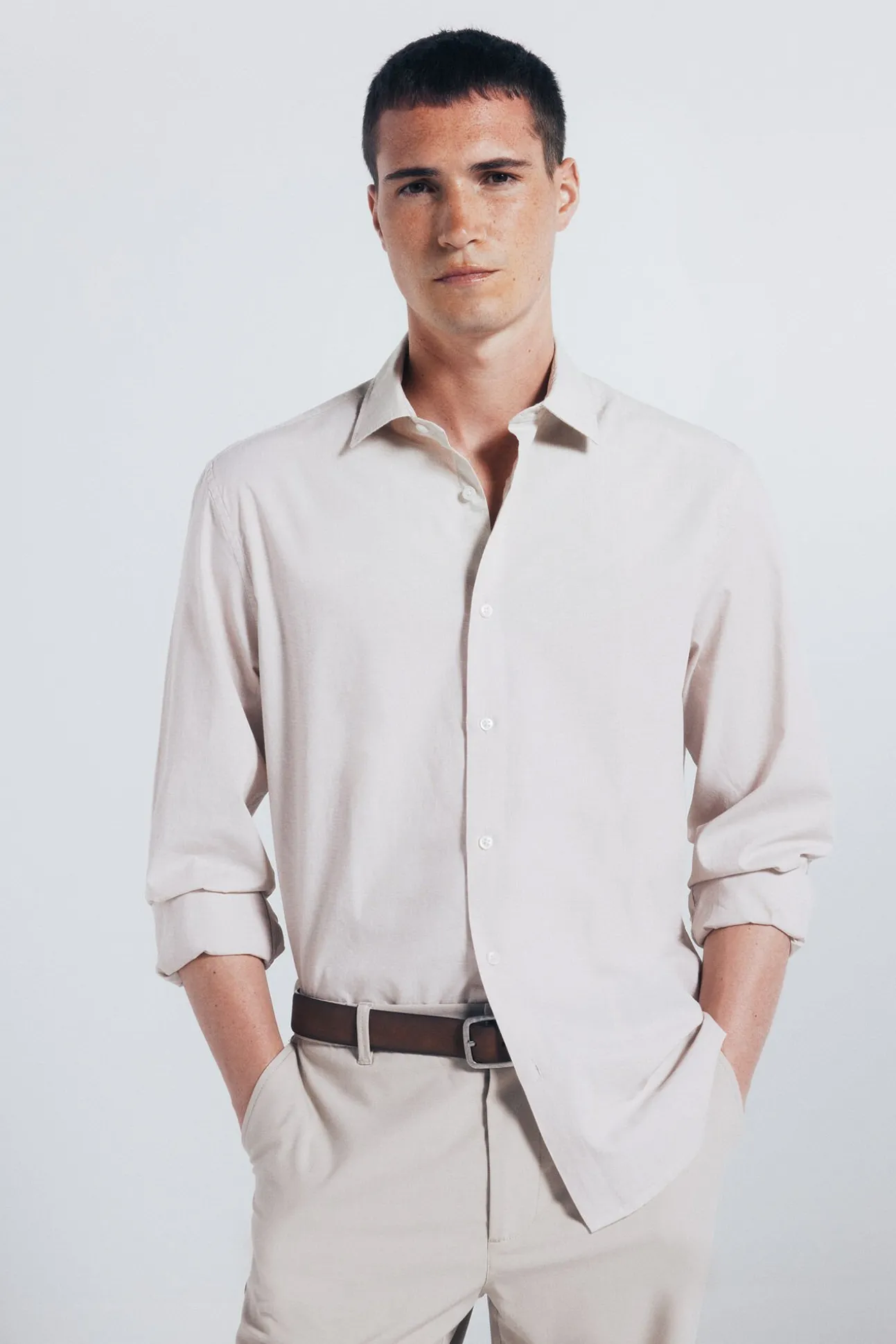 Camisa algodón fil a fil