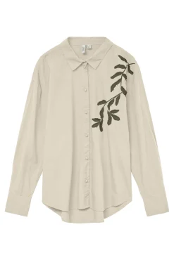 Camisa bordada de algodón orgánico